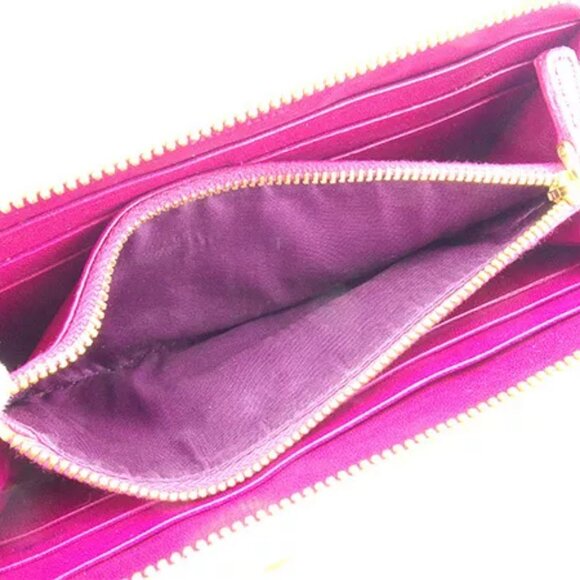 miumiu Wallet Purse Long Wallet Beige Gold Woman Authentic Used - Picture 6 of 6